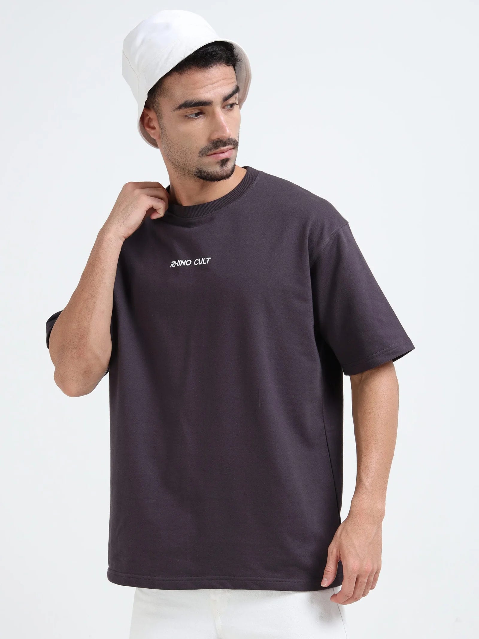 Rhino Cult Essential Dark Plum Oversize Tee