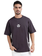 Dark Plum Toxic Triad Oversize T-shirt