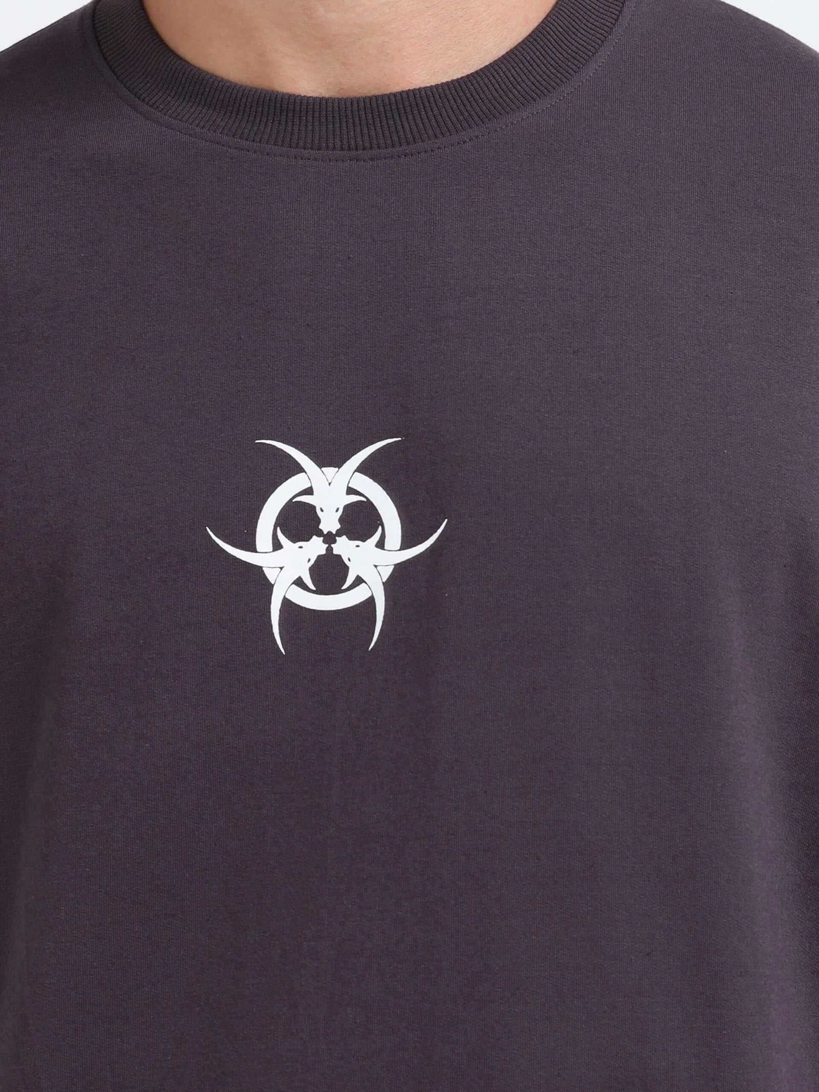 Dark Plum Toxic Triad Oversize T-shirt