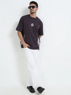 Dark Plum Toxic Triad Oversize T-shirt