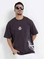 Dark Plum Toxic Triad Oversize T-shirt