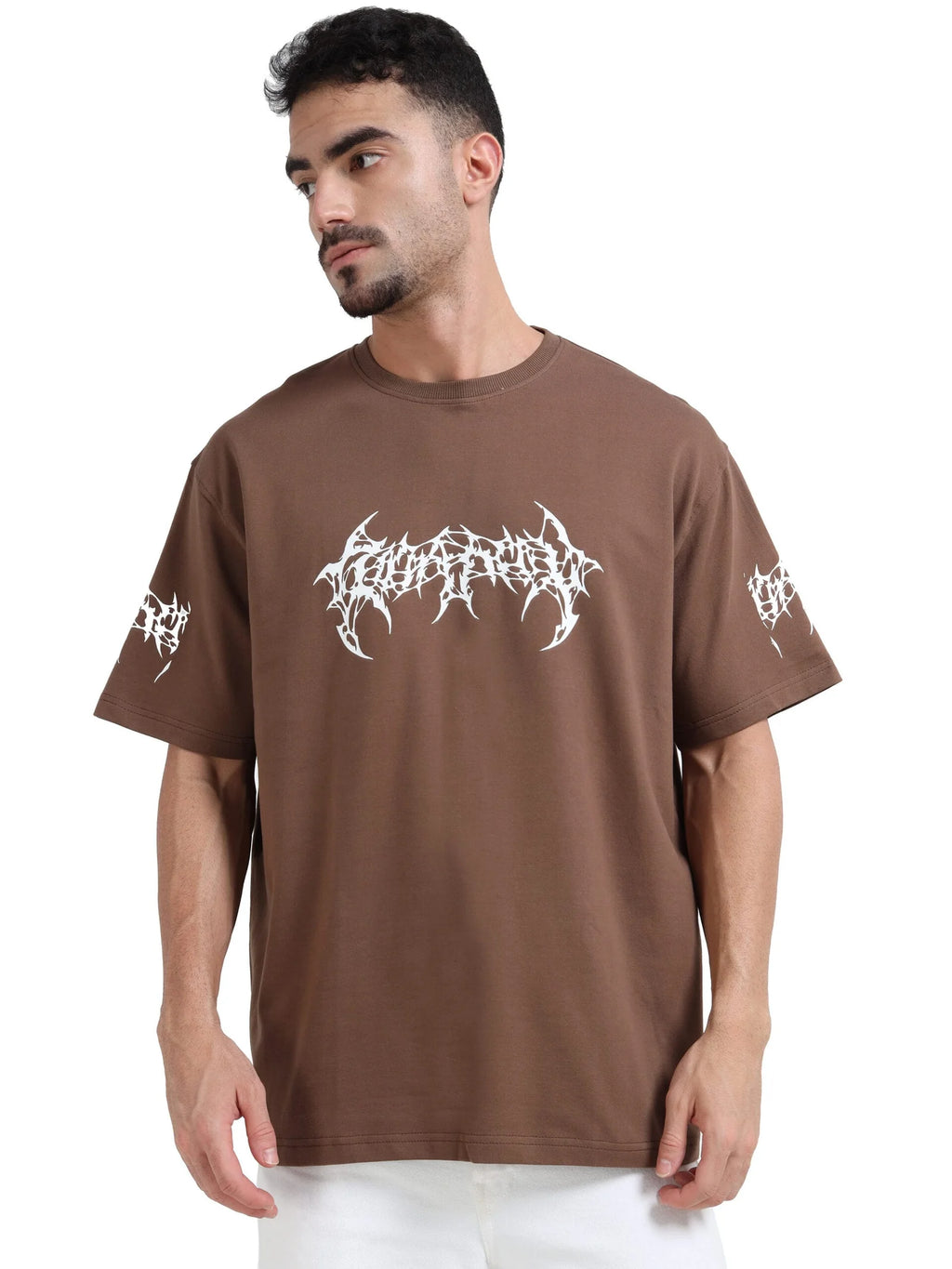 Brown Trust issue Oversize T-shirt