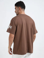Brown Trust issue Oversize T-shirt