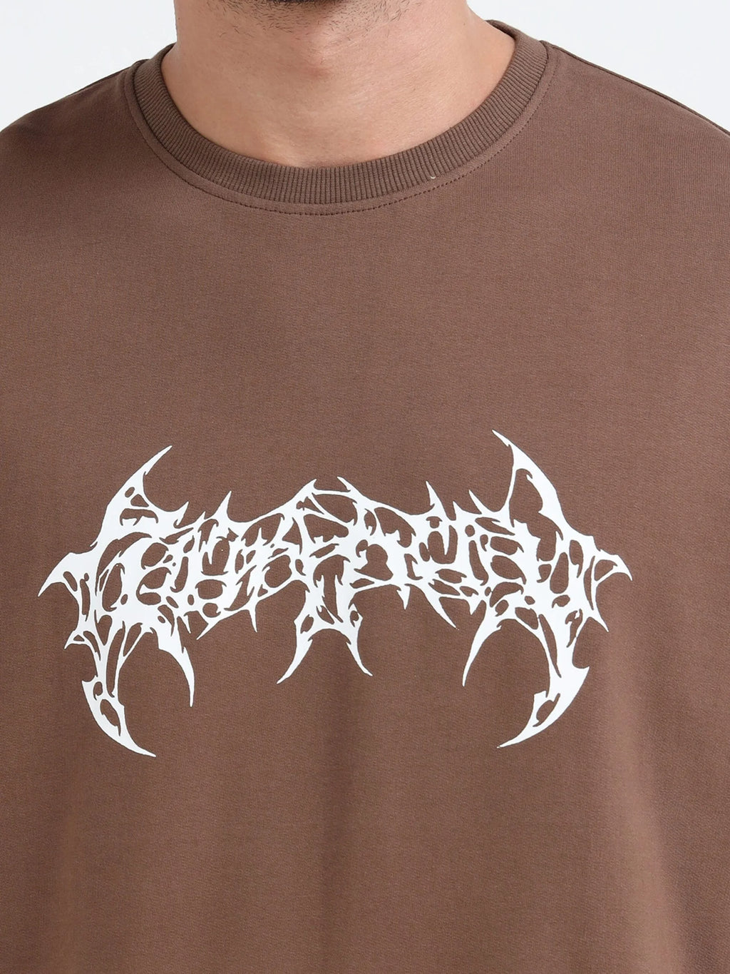 Brown Trust issue Oversize T-shirt