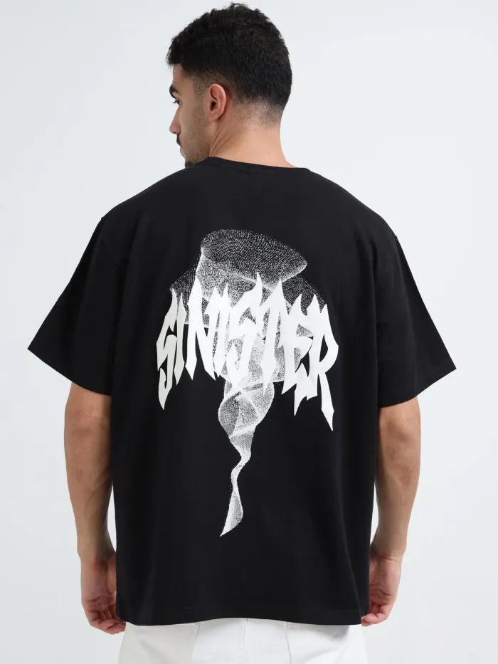 Black Sinister Symphony Oversize T-shirt