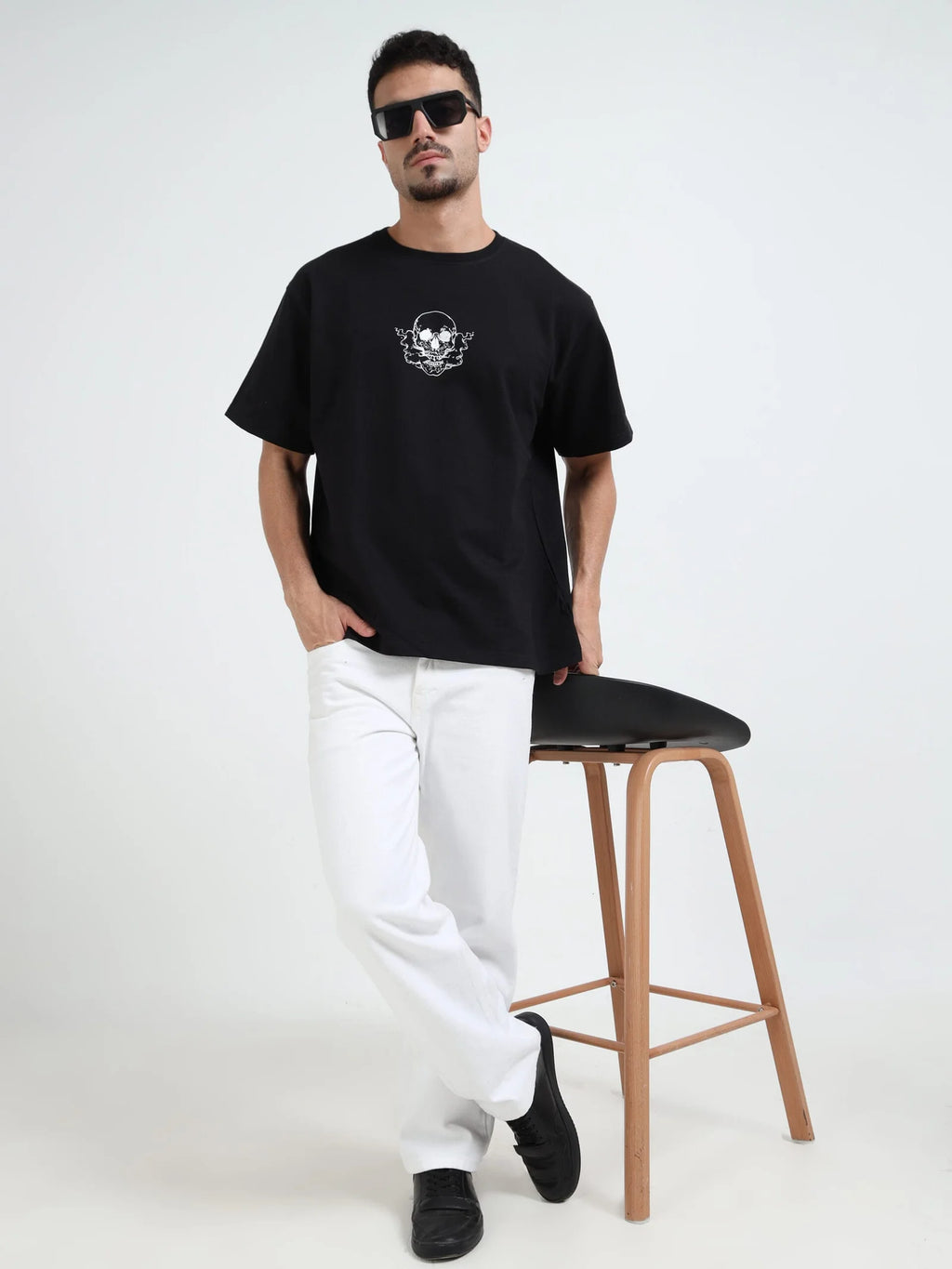 Black Sinister Symphony Oversize T-shirt