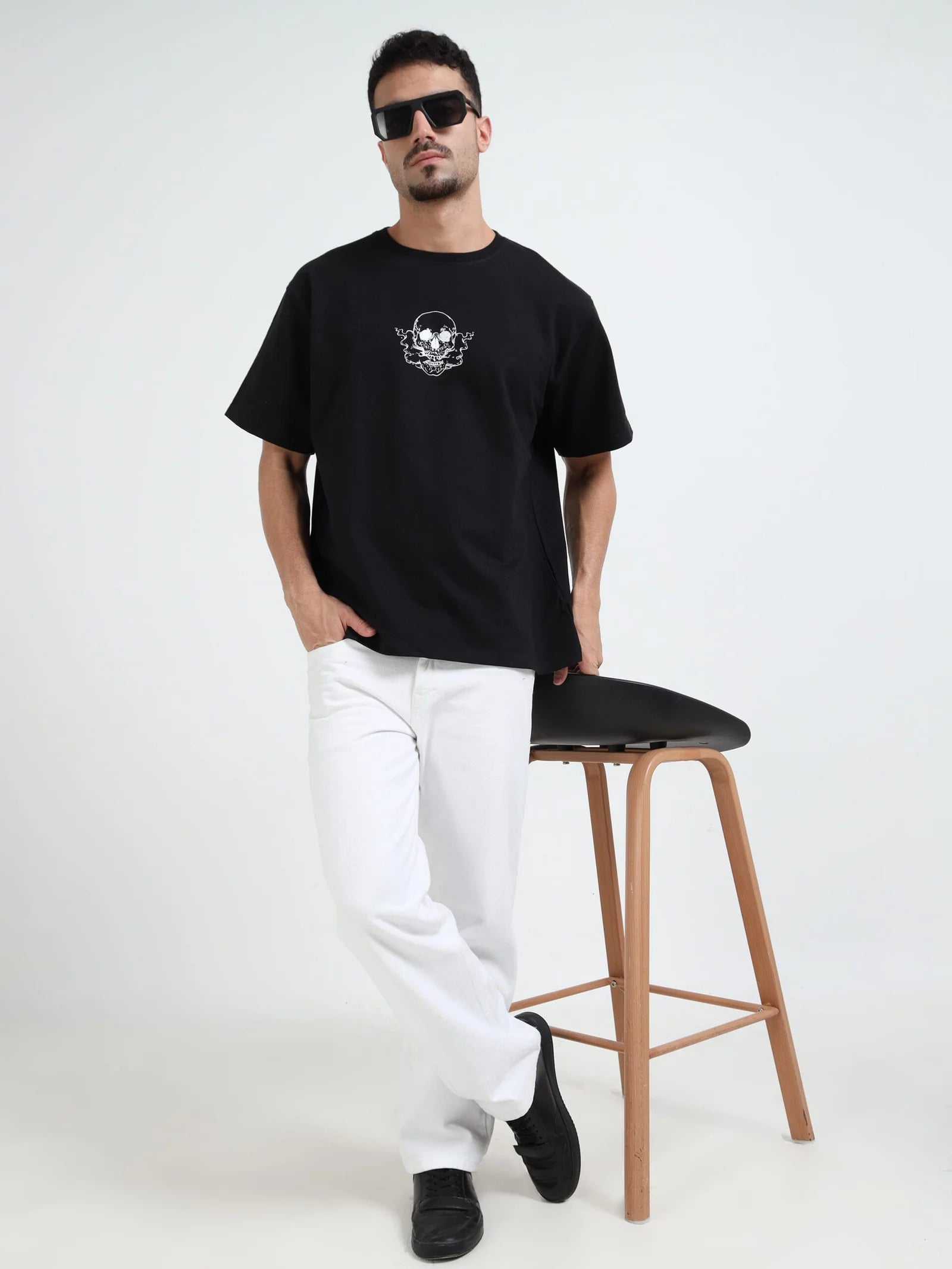 Black Sinister Symphony Oversize T-shirt