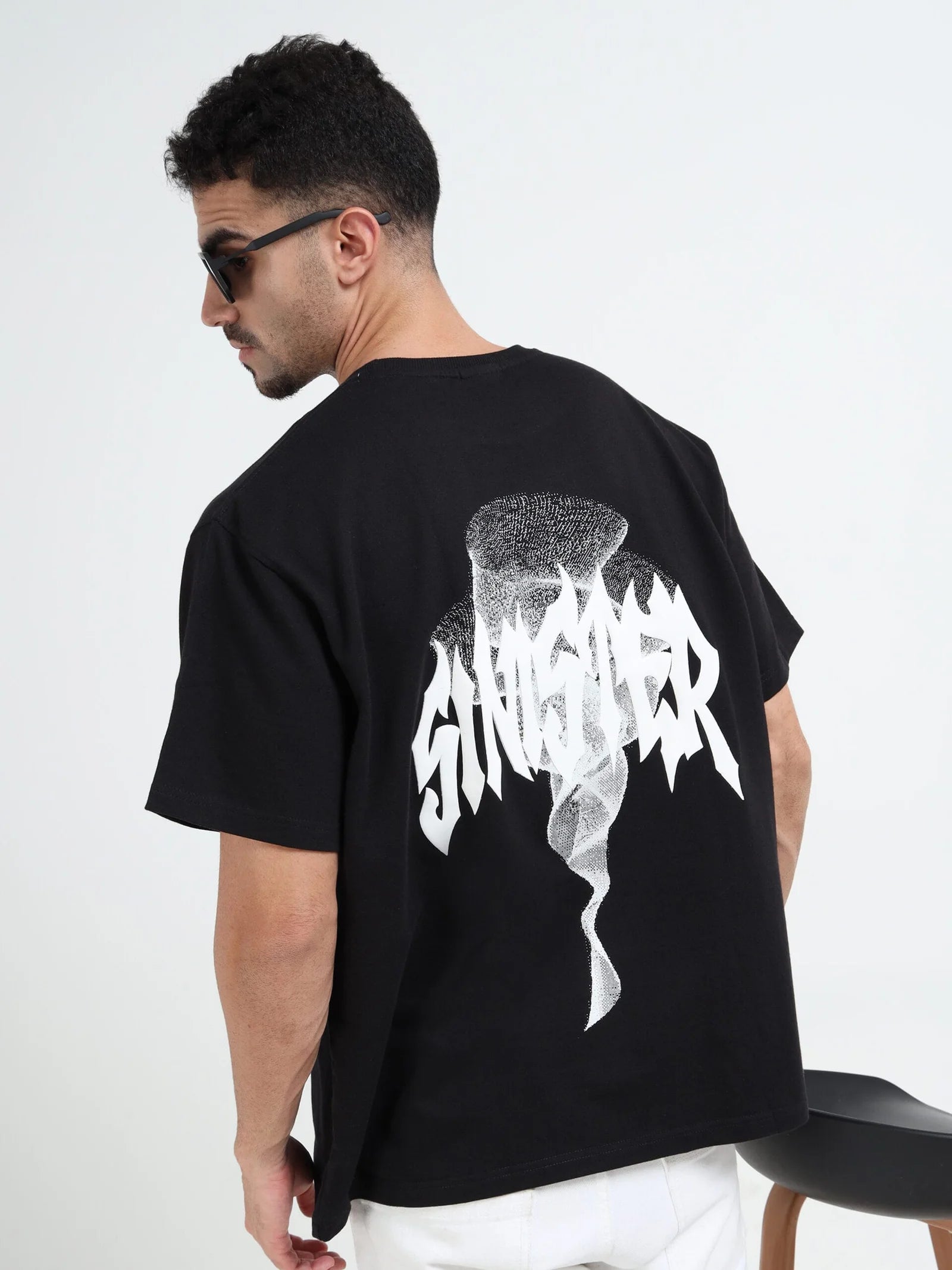 Black Sinister Symphony Oversize T-shirt