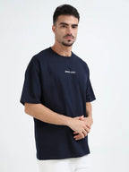 Rhino Cult Essential Navy Blue Oversize Tee