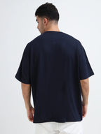 Rhino Cult Essential Navy Blue Oversize Tee