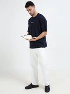 Rhino Cult Essential Navy Blue Oversize Tee