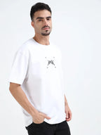 The White Cyberpunk Edge Oversize T-shirt