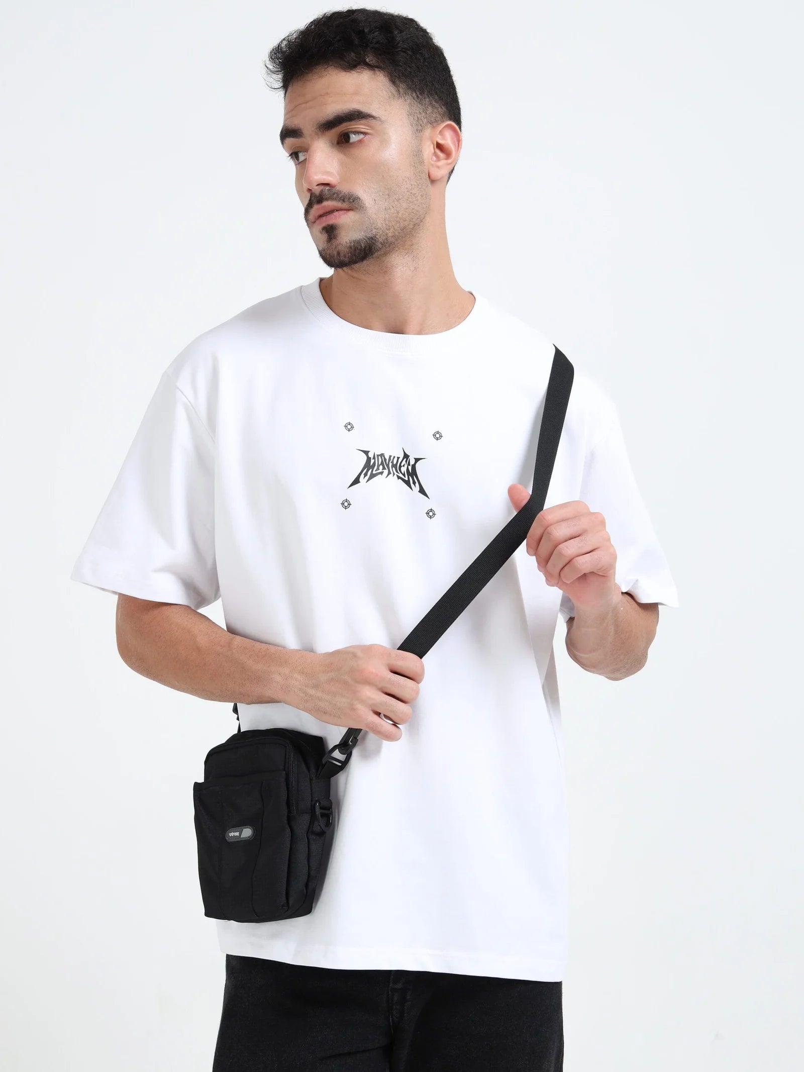 The White Cyberpunk Edge Oversize T-shirt