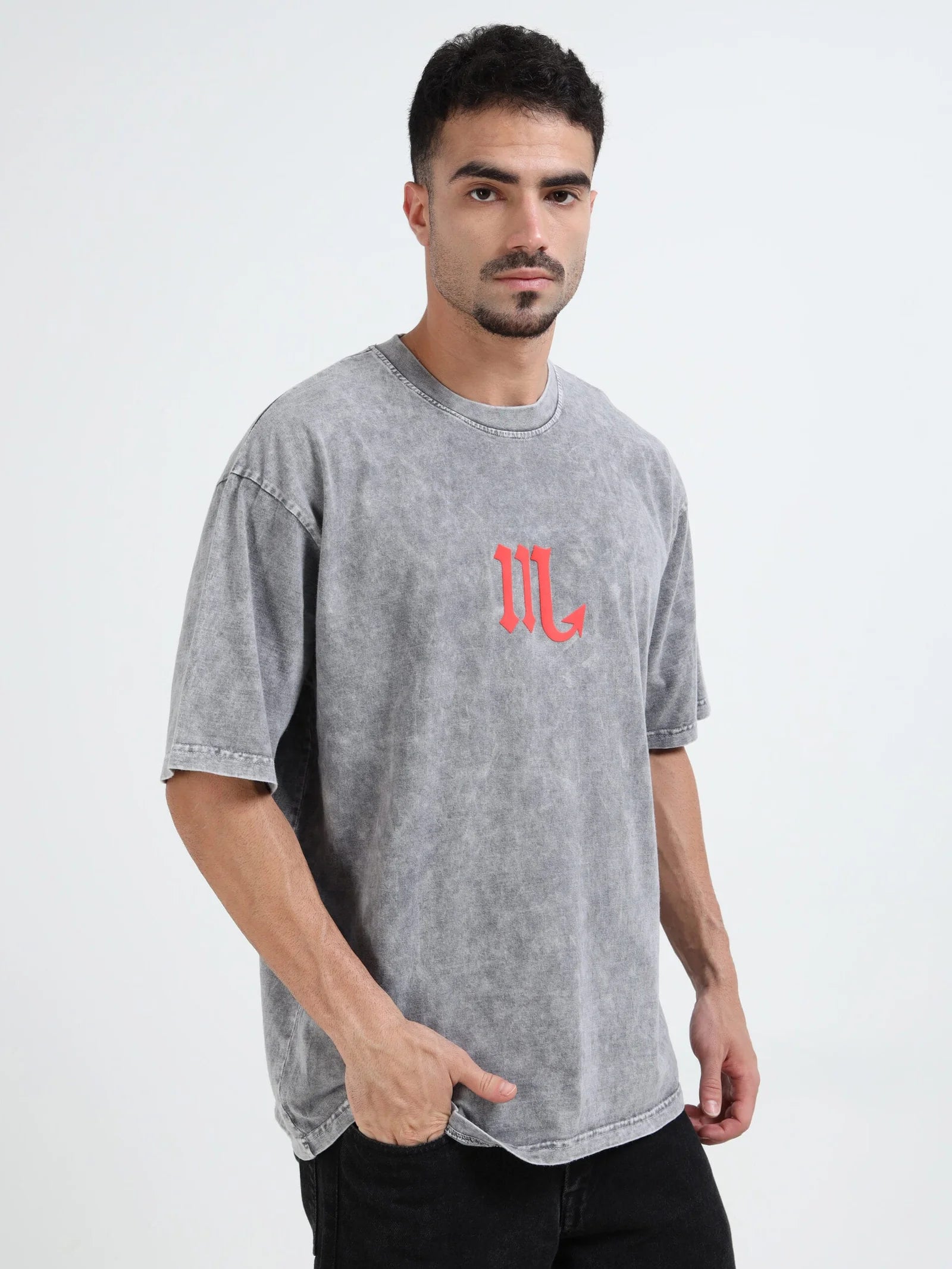 Acid Wash Crab Voyager Oversize T-shirt