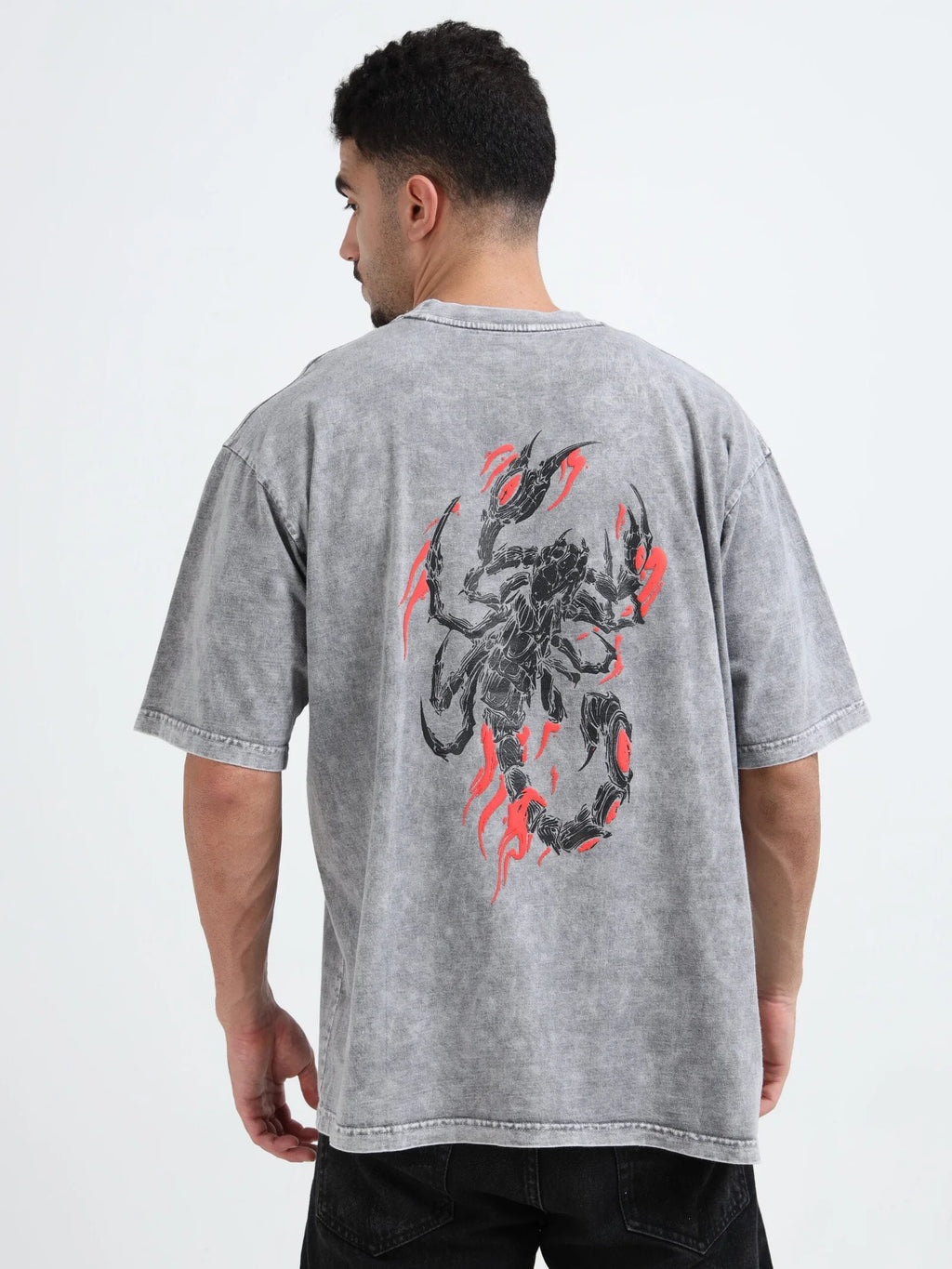 Acid Wash Crab Voyager Oversize T-shirt
