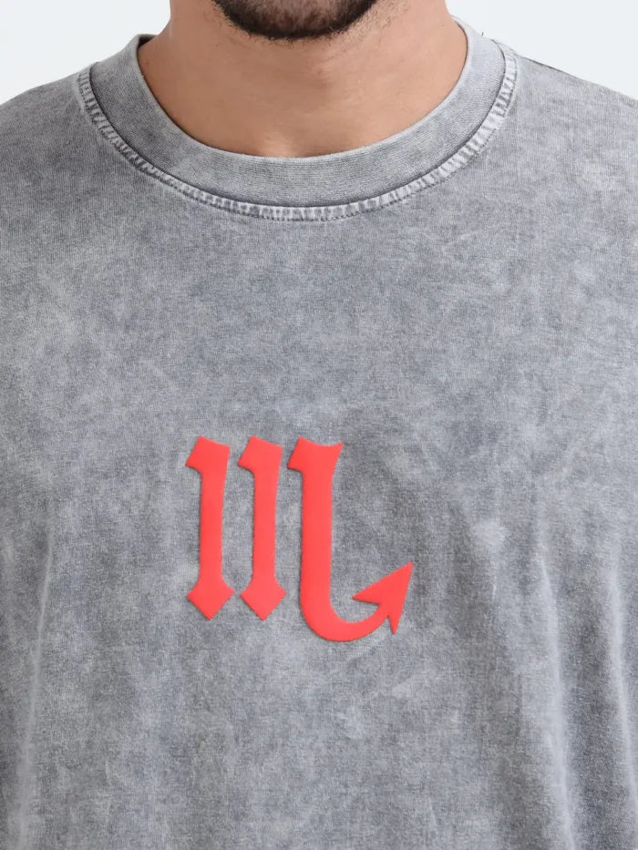 Acid Wash Crab Voyager Oversize T-shirt