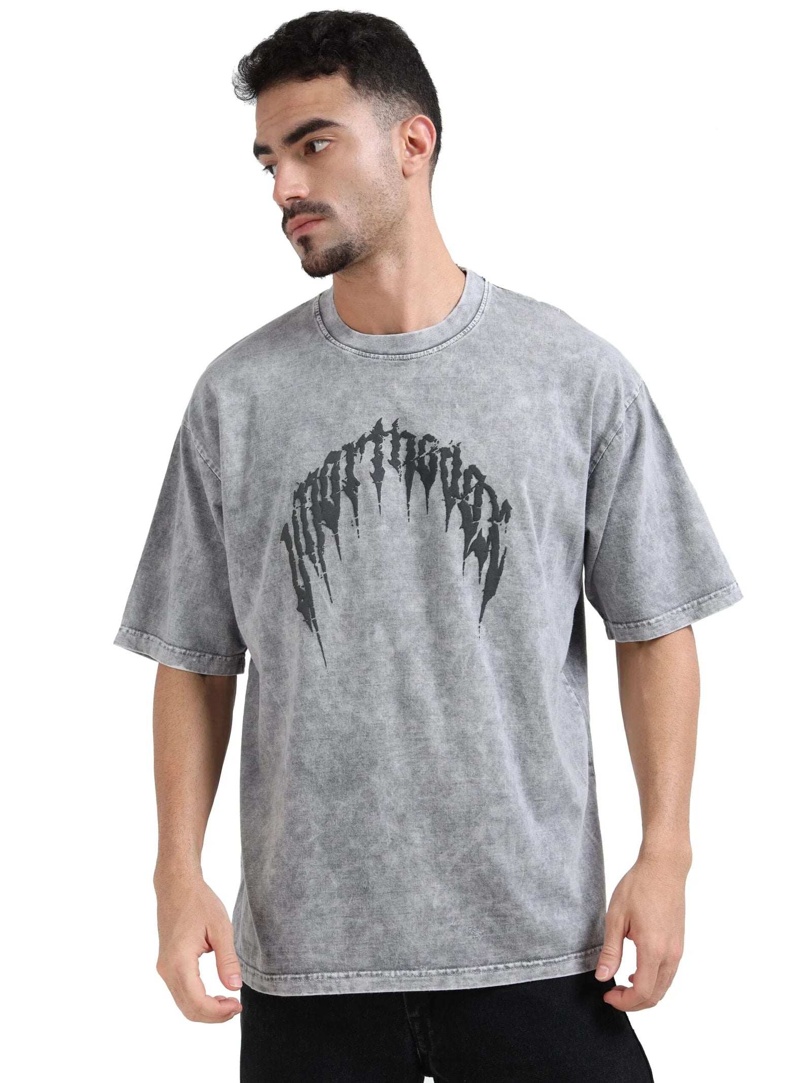 Acid Wash Heartthrob Icicle Oversized T-Shirt