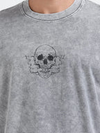 Acid Wash Sinister Symphony Oversize T-shirt