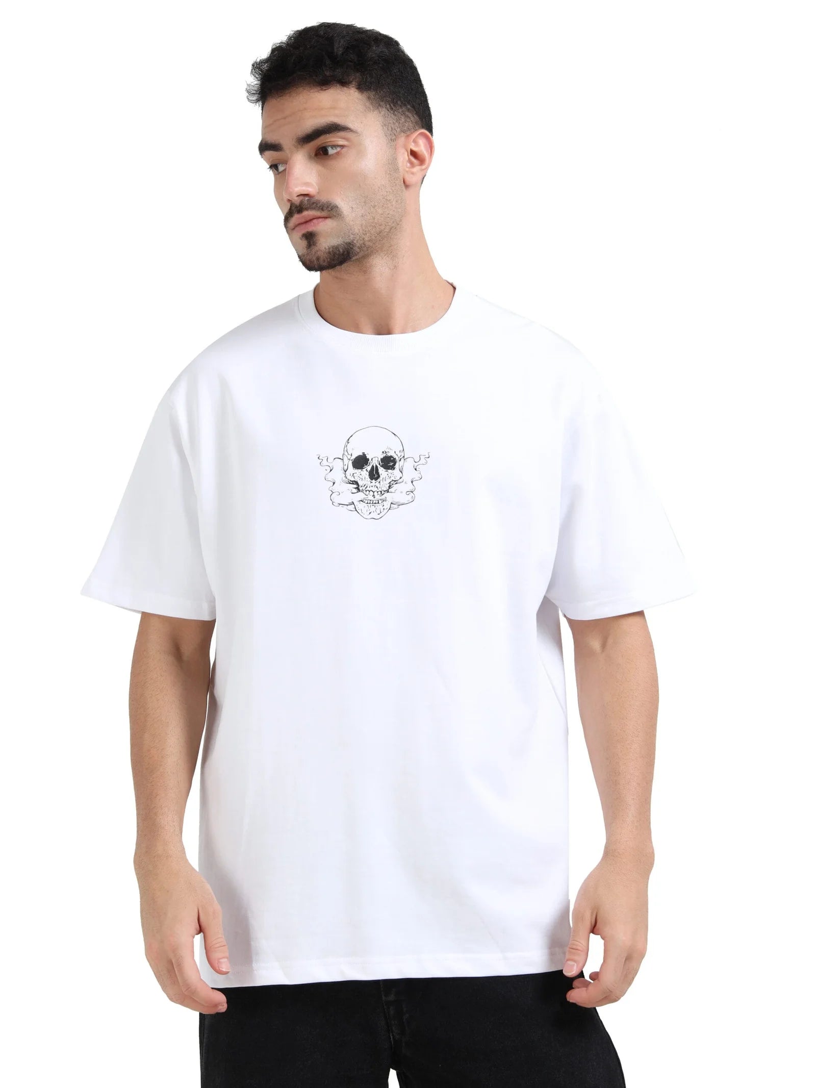 White Sinister Symphony Oversize T-shirt