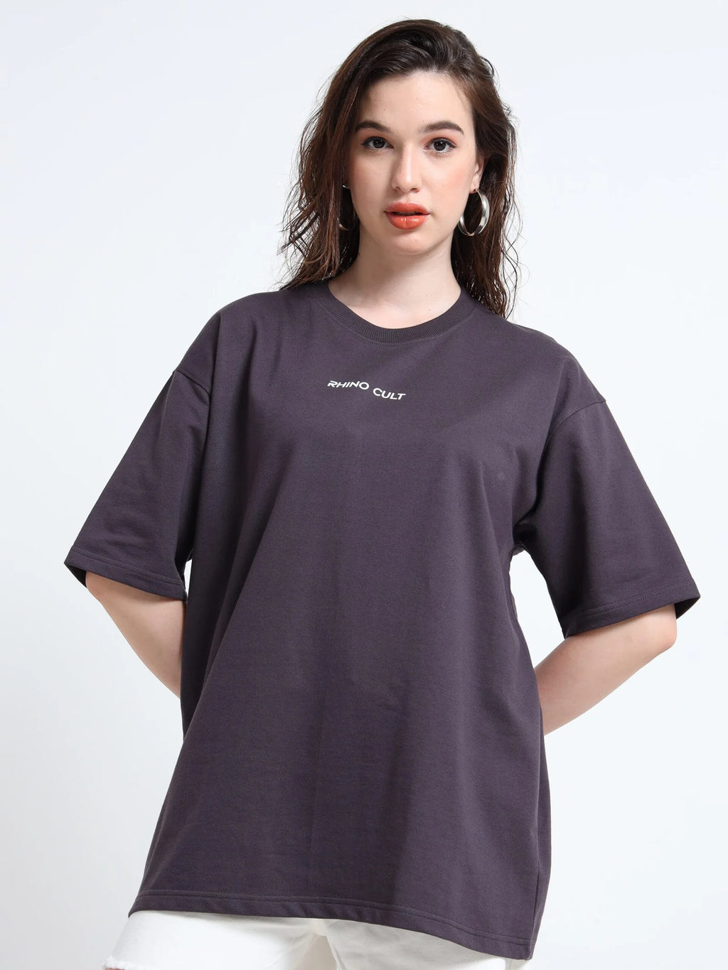 Rhino Cult Essential Dark Plum Oversize Tee