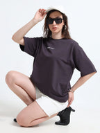 Rhino Cult Essential Dark Plum Oversize Tee