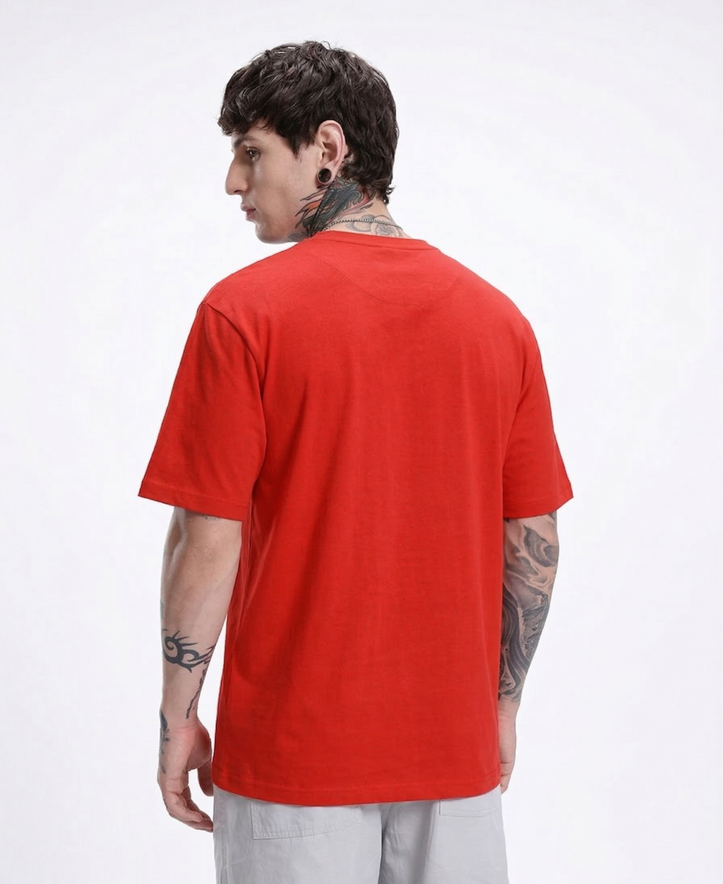 Rhino Cult Essential Red Oversize Tee