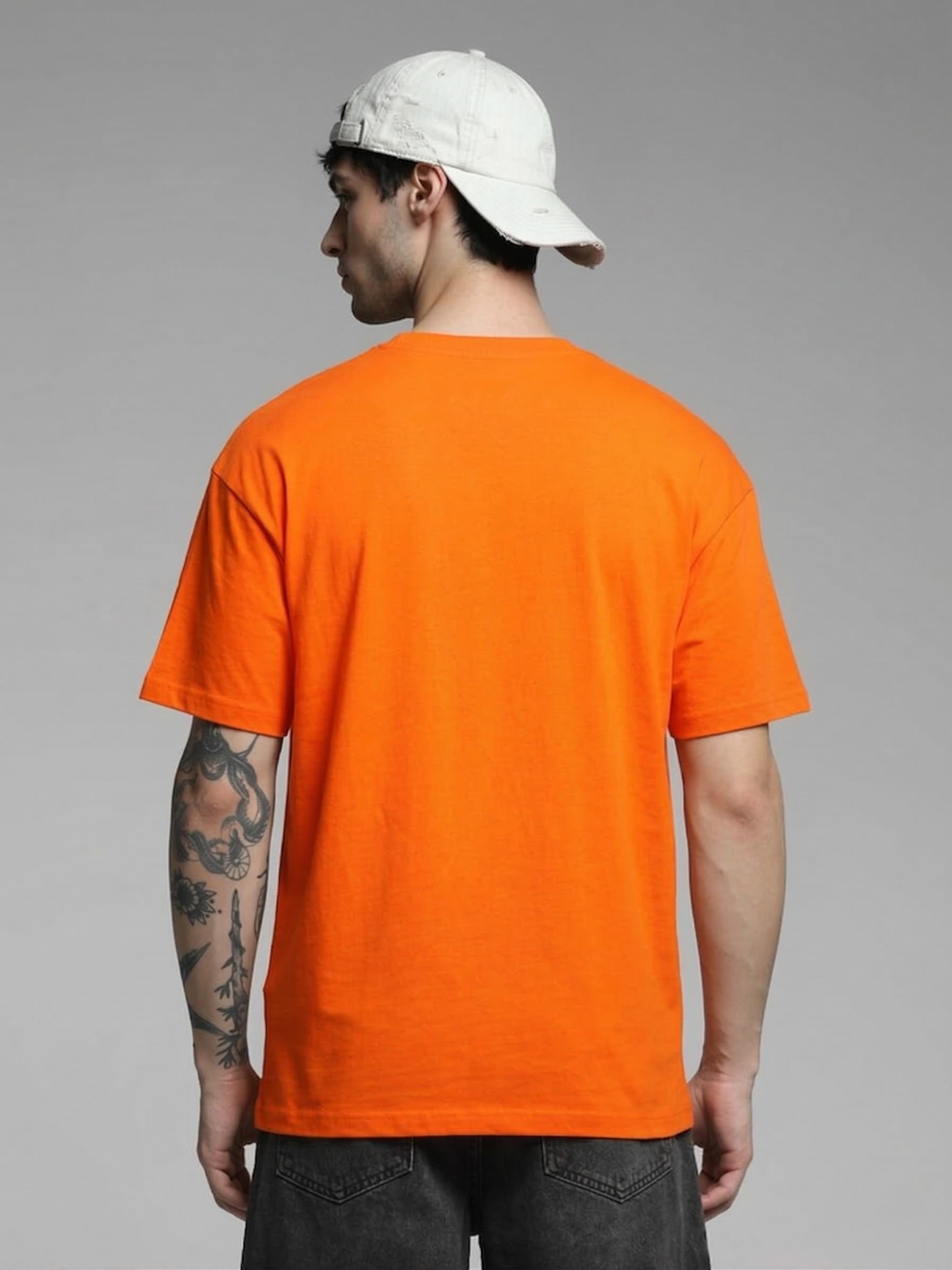Rhino Cult Essential Orange Oversize Tee