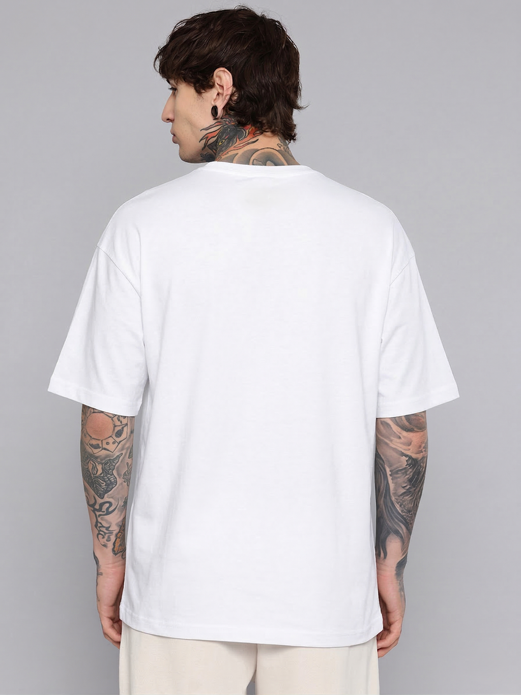 Rhino Cult Essential White Oversize Tee
