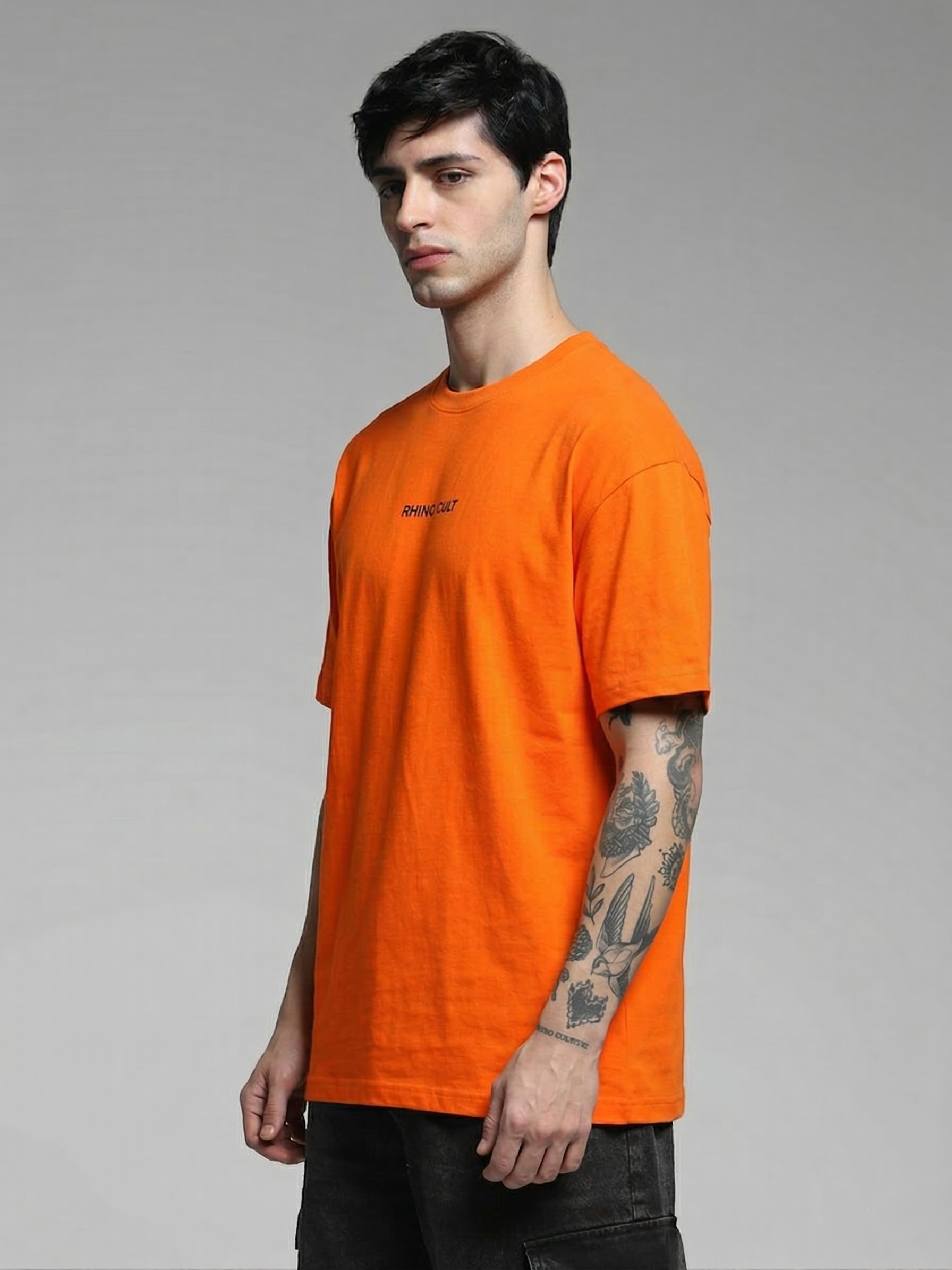 Rhino Cult Essential Orange Oversize Tee