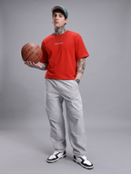 Rhino Cult Essential Red Oversize Tee