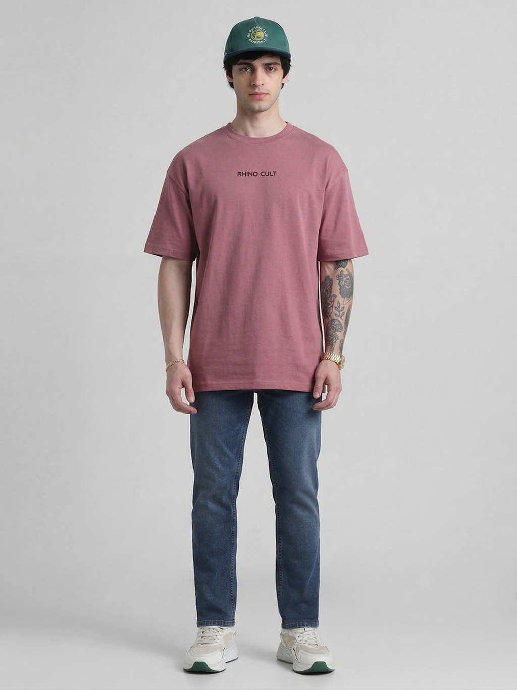 Rhino Cult Essential Light Pink Oversize Tee
