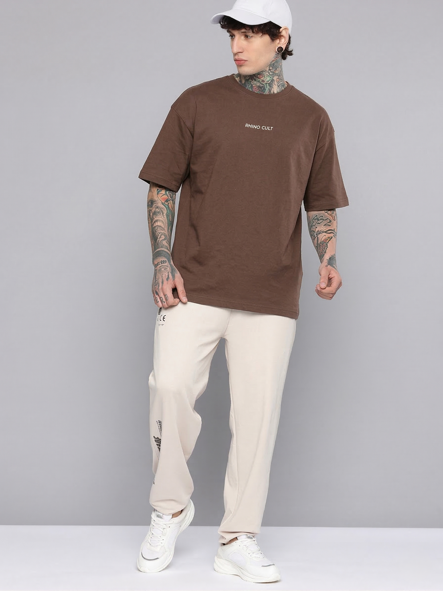 Rhino Cult Essential Coffee Oversize Tee