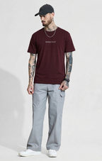 Rhino Cult Essential Red Wine Oversize Tee