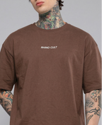 Rhino Cult Essential Coffee Oversize Tee