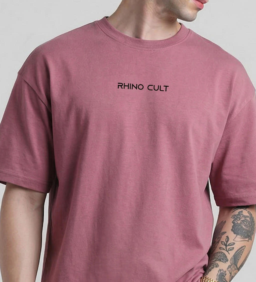 Rhino Cult Essential Light Pink Oversize Tee