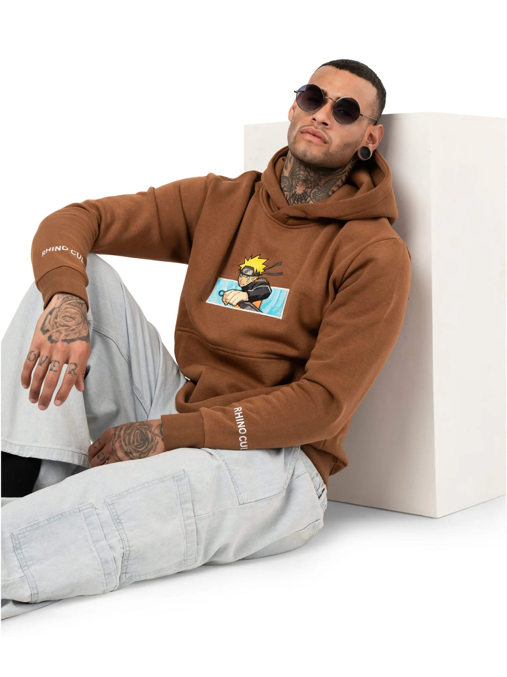 Naruto's Nine-Tails Chakra Embroidery Hoodie