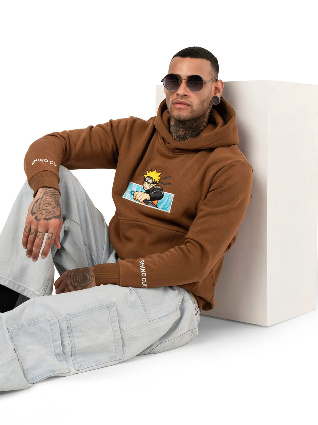 Naruto's Nine-Tails Chakra Embroidery Hoodie