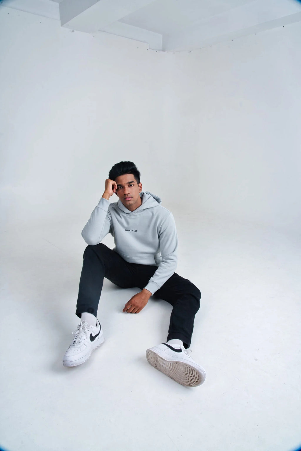 Rhino Cult Essential Grey Hoodie