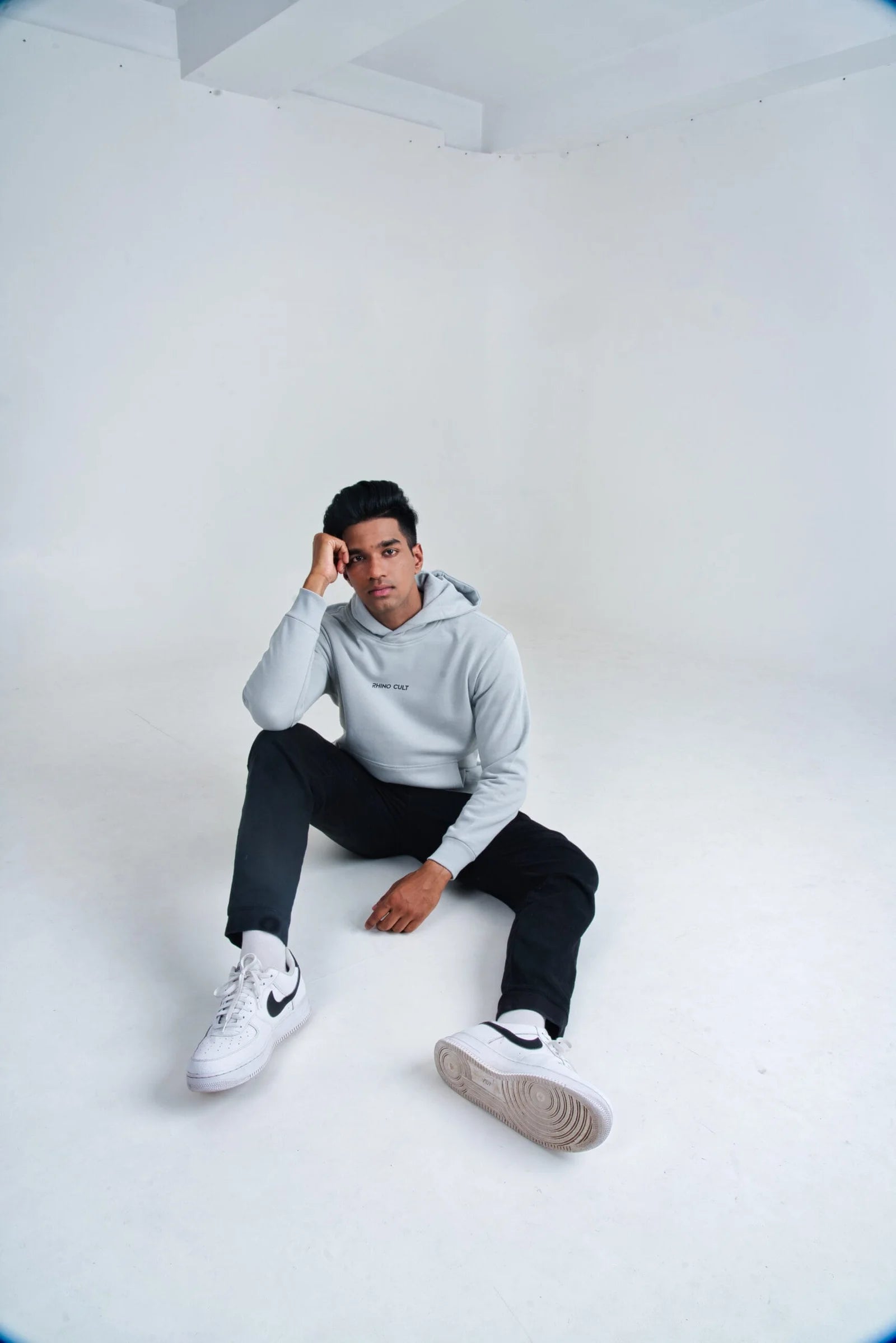 Rhino Cult Essential Grey Hoodie