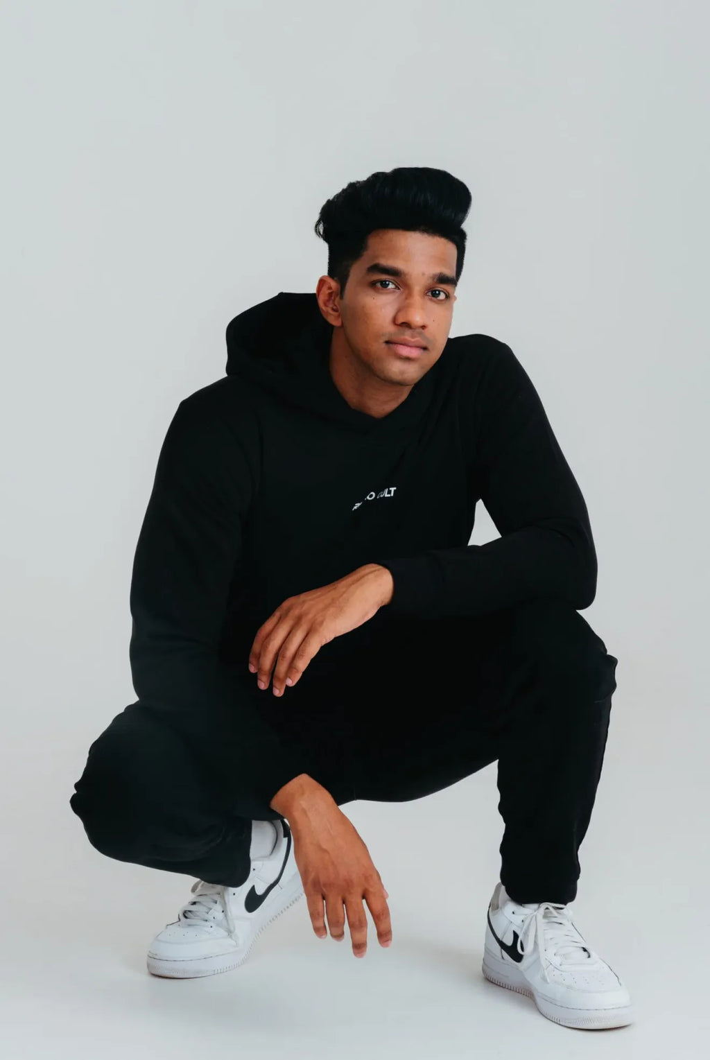 Rhino Cult Essential Black Hoodie