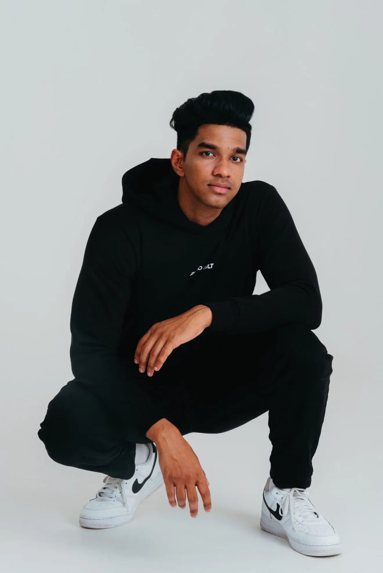 Rhino Cult Essential Black Hoodie