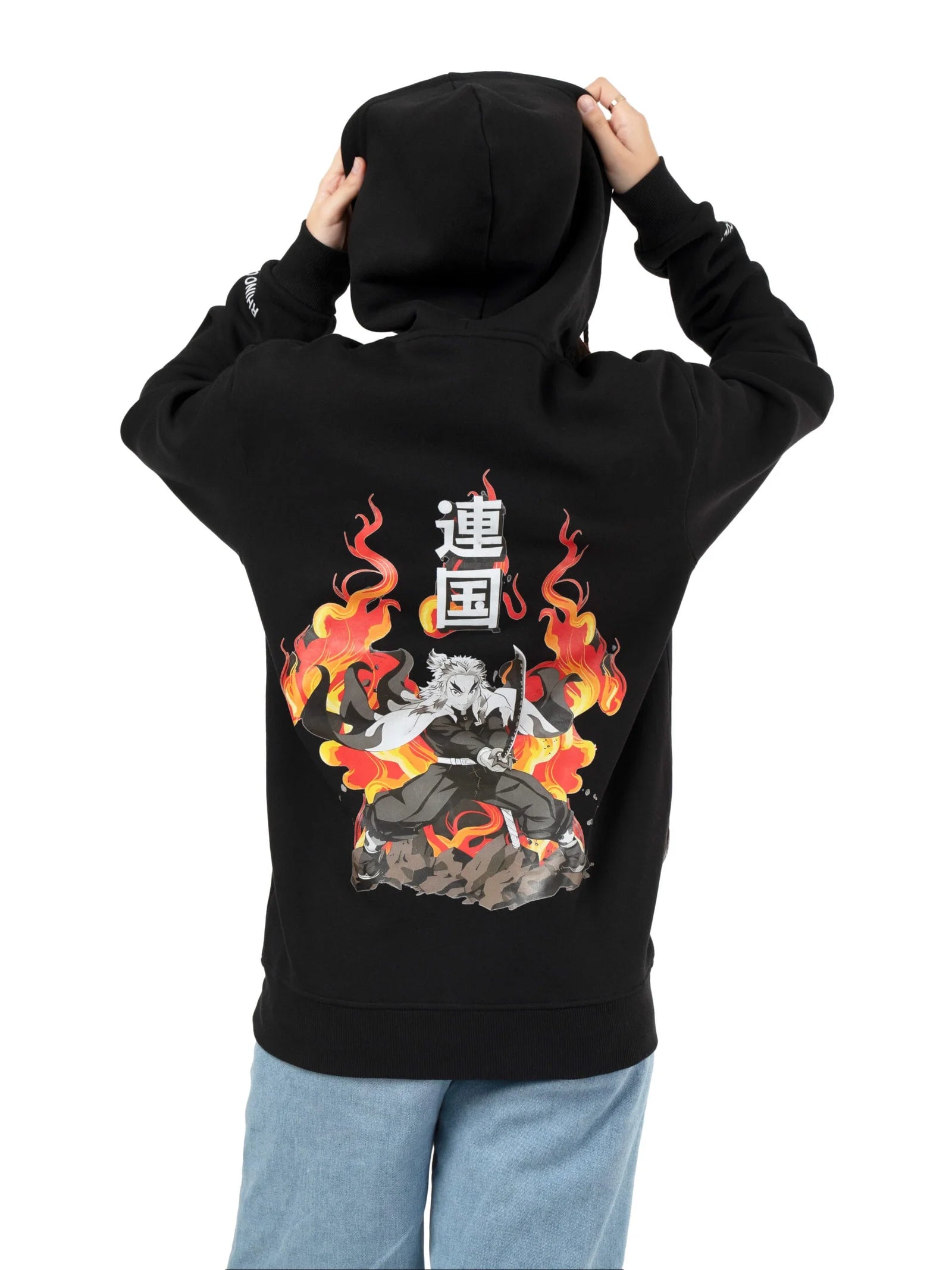 Rengoku’s Flame Haze Embroidery Hoodie