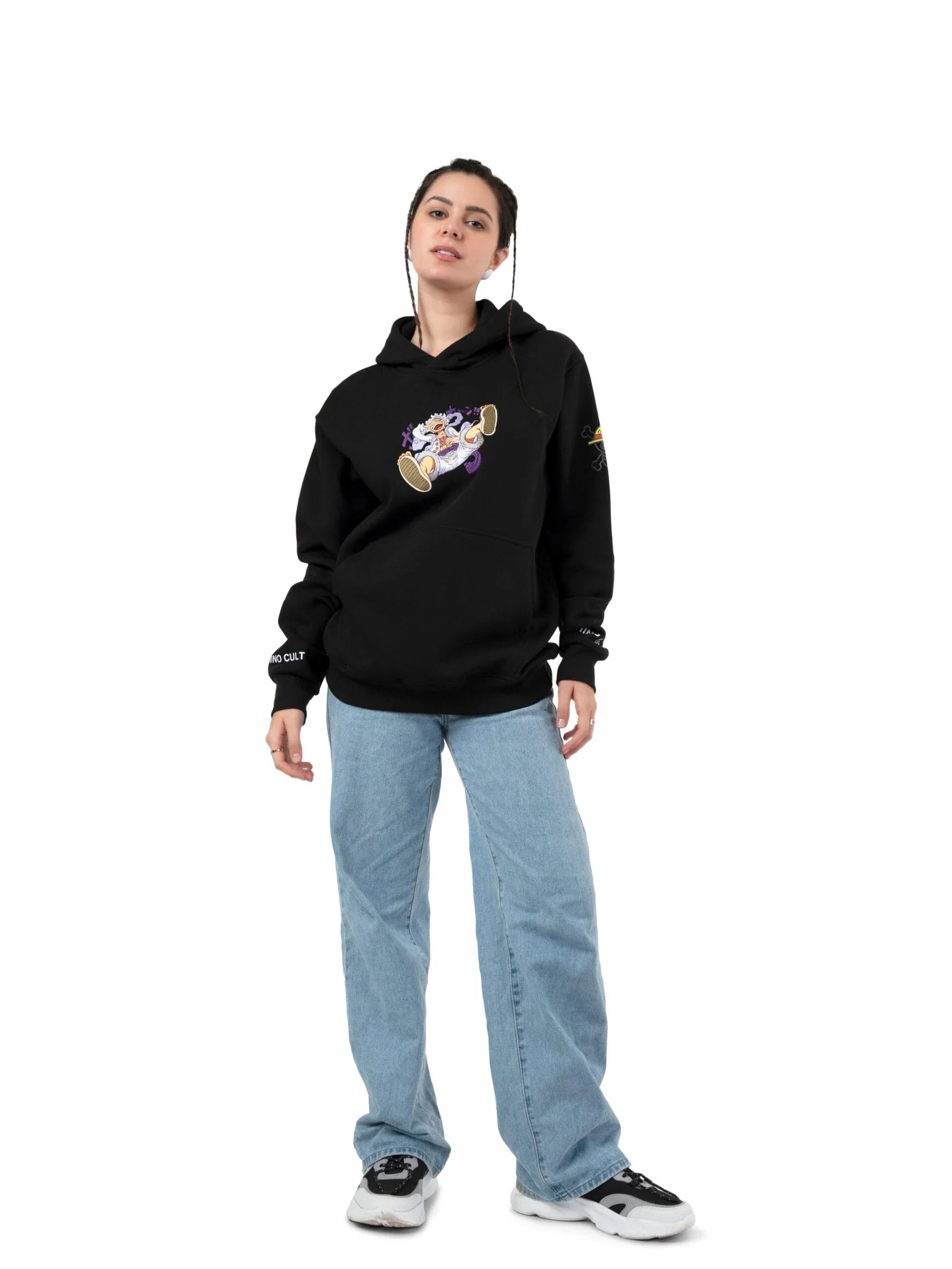 Luffy’s Gear 5 Unleashed Embroidery Hoodie