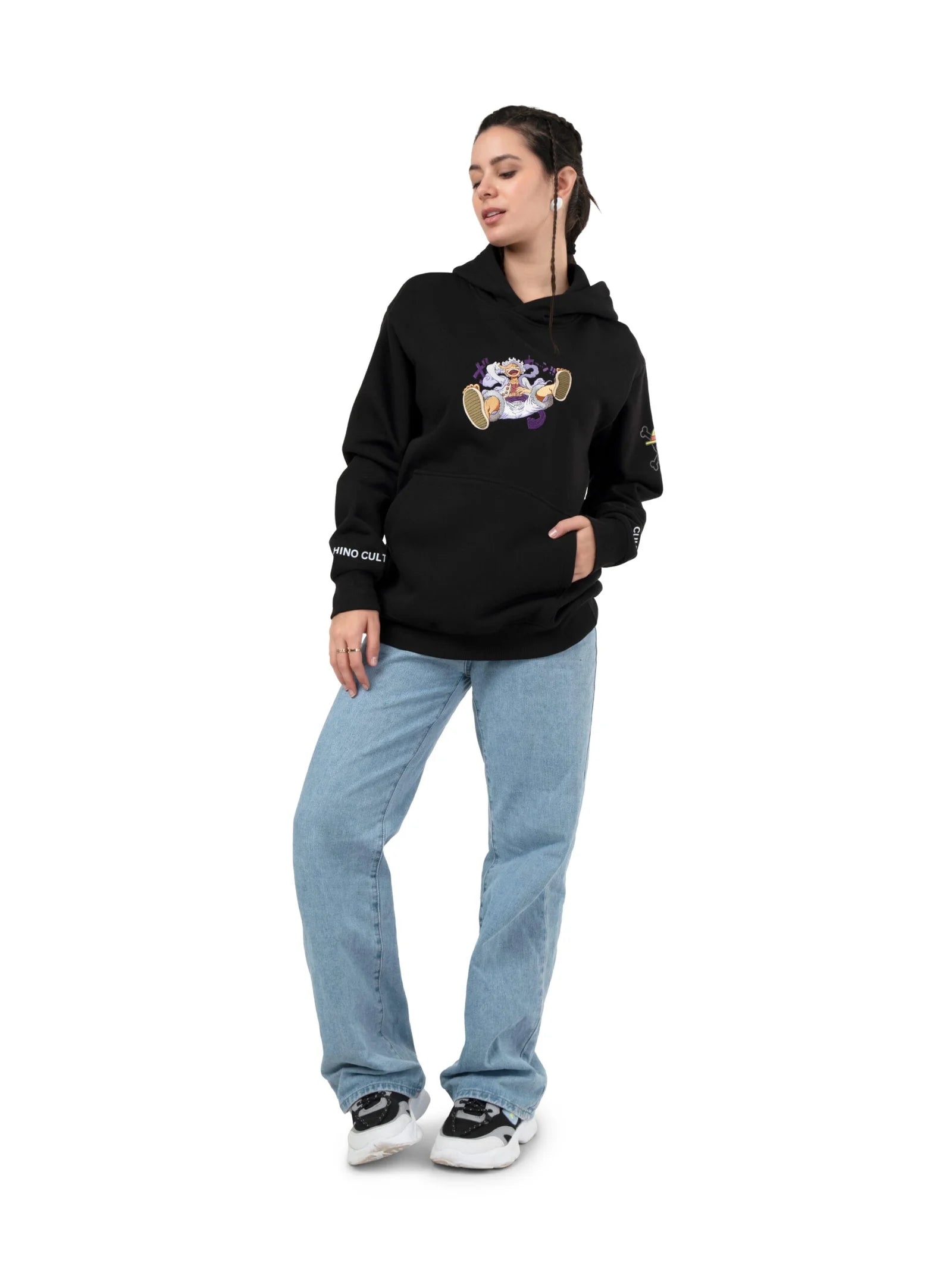 Luffy’s Gear 5 Unleashed Embroidery Hoodie