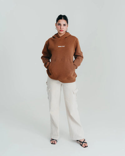 Rhino Cult Essential Brown Hoodie