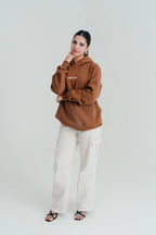 Rhino Cult Essential Brown Hoodie