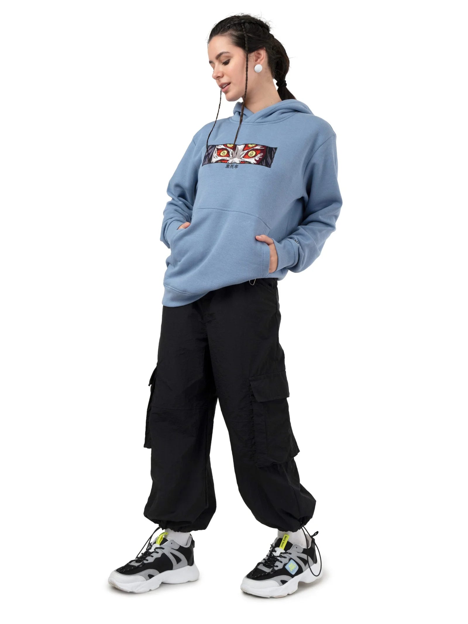 Kokushibo’s Six Eyes Embroidery Hoodie