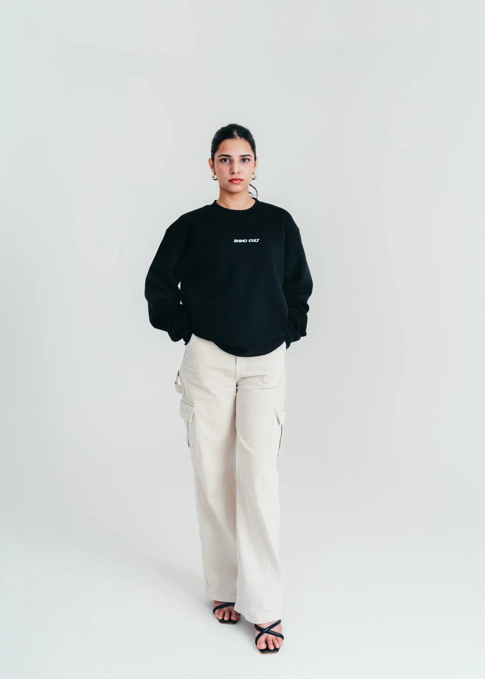 Rhino Cult Essential Black Sweatshirt