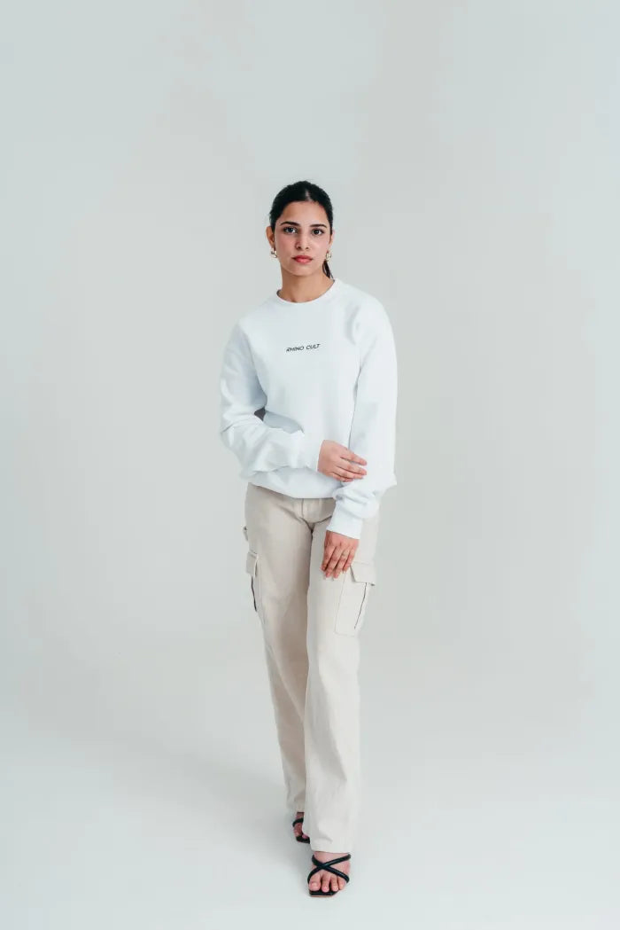Rhino Cult Essential White Sweatshirt