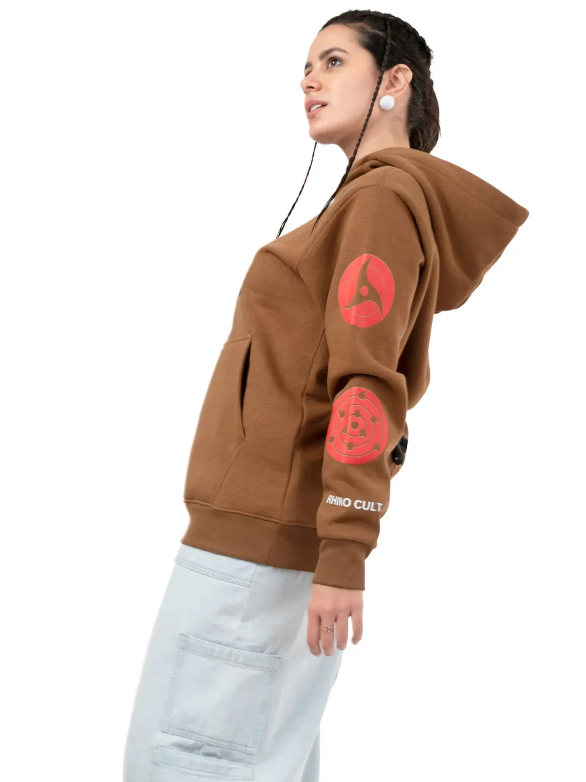 Itachi’s Sharingan Shuriken Embroidery Hoodie
